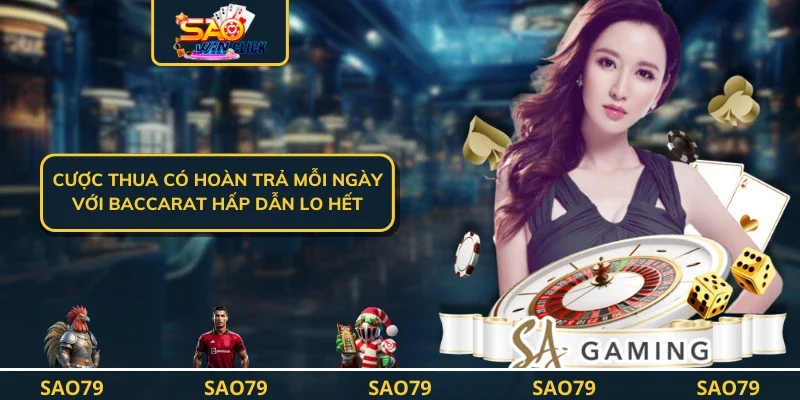 Cược Thua Có Hoàn Trả Mỗi Ngày Với Baccarat Hấp Dẫn Lo Hết